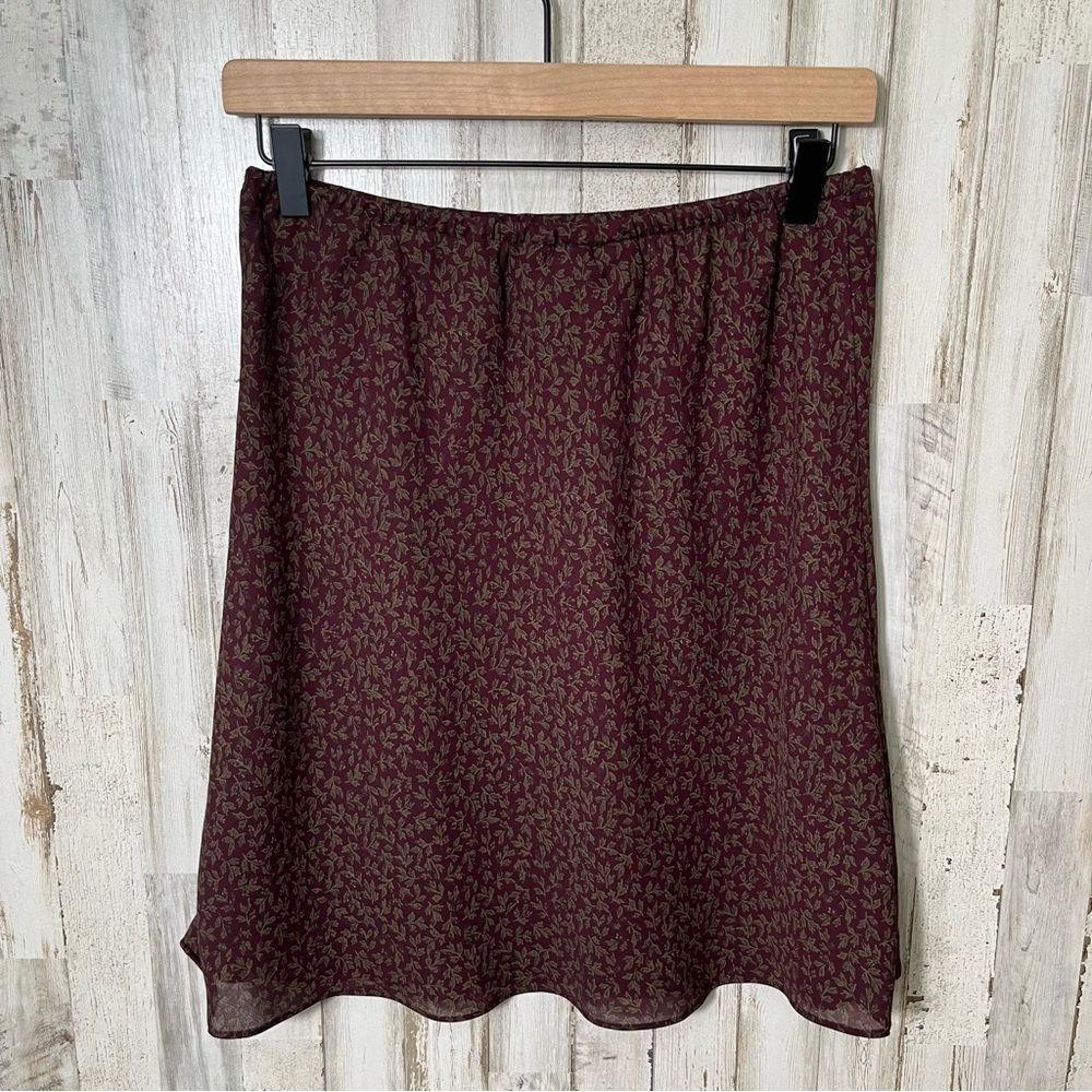 Vintage Y2K Old Navy Purple Floral Grunge Mini Skirt Womens Size Small - Picture 4 of 4